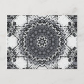 Black Pen Sketch Abstract Mandala Briefkaart (Voorkant)