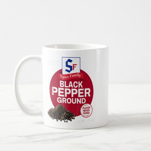 Black Pepper Ground Sce Group Family Matching Hall Koffiemok (Links)