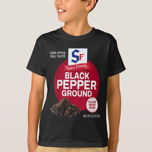 Black Pepper Ground Sce Group Family Matching Hall T-shirt (Voorkant)