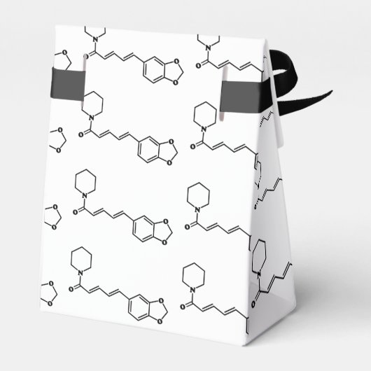 Black Pepper Piperine Molecular Chemical Formule Bedankdoosjes (Achterkant)