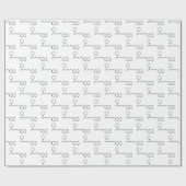 Black Pepper Piperine Molecular Chemical Formule Cadeaupapier (Vlak)