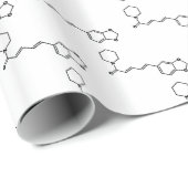 Black Pepper Piperine Molecular Chemical Formule Cadeaupapier (Rol Hoek)