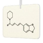 Black Pepper Piperine Molecular Chemical Formule Luchtverfrisser (Links)