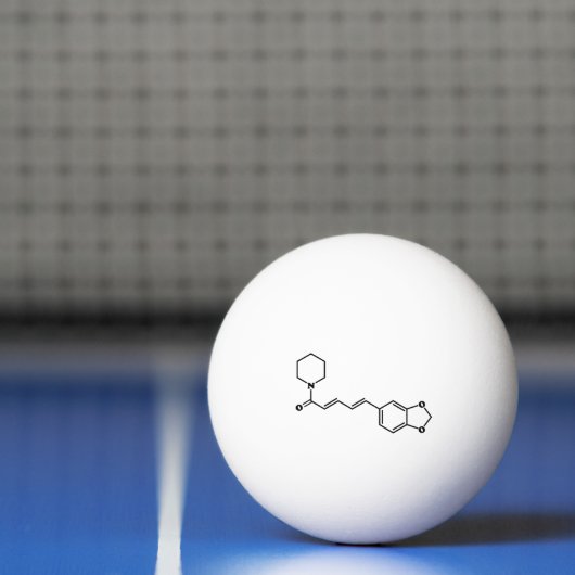 Black Pepper Piperine Molecular Chemical Formule Pingpongbal (Net)