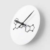 Black Pepper Piperine Molecular Chemical Formule Ronde Klok (Hoek)