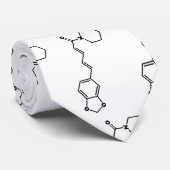 Black Pepper Piperine Molecular Chemical Formule Stropdas (Opgerold)