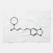 Black Pepper Piperine Molecular Chemical Formule Theedoek (Horizontaal)