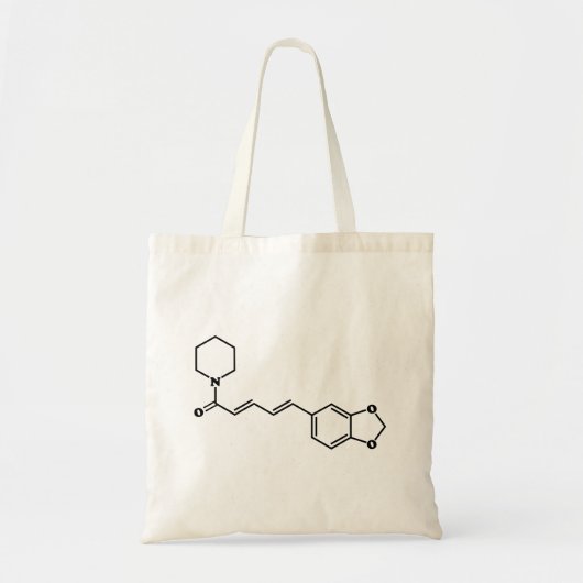 Black Pepper Piperine Molecular Chemical Formule Tote Bag (Voorkant)