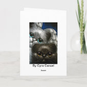 BLACK PERSIAN CAT & ANGEL KAART AANPASSEN (Achterkant)