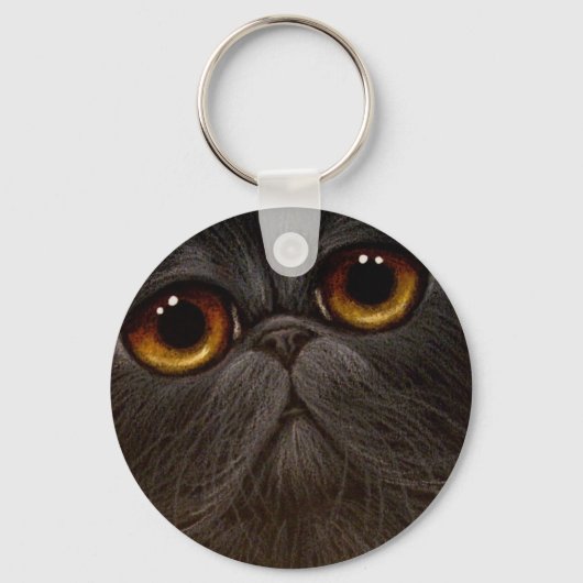 BLACK PERSIAN CAT-Sleutelhanger Sleutelhanger (Voorkant)