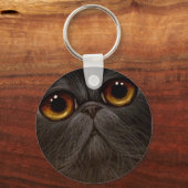 BLACK PERSIAN CAT-Sleutelhanger Sleutelhanger (Voorkant)