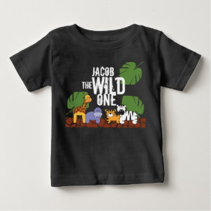 Black Personal WILD One Safari First Birthday