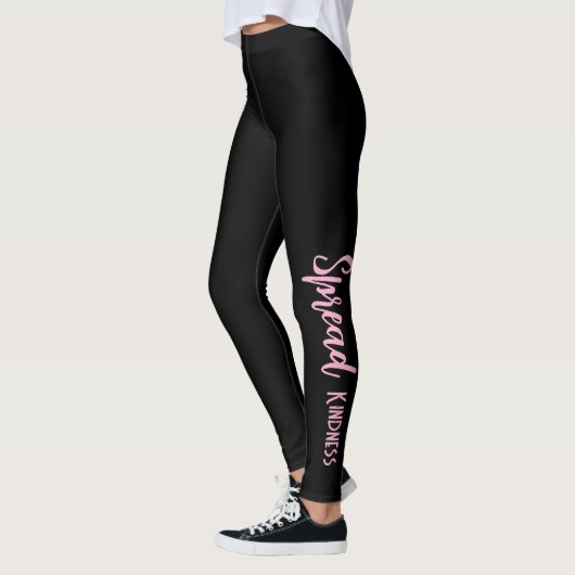 Black Personalized Leggings Spread Kindness (Links)