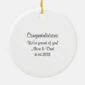 Black Pet Afstuderen Ornament (Achterkant)