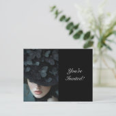 BLACK PET DERBY UITNODIGING BRIEFKAART (Staand voorkant)