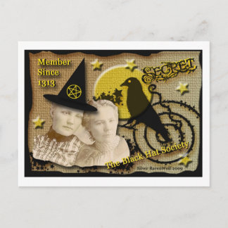 Black Pet Secret Society Post Card Briefkaart