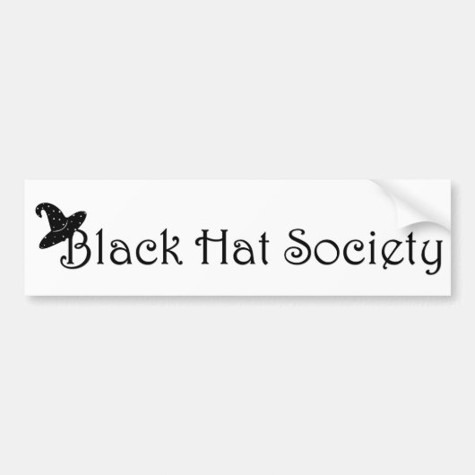 Black Pet Society Bumpersticker (Voorkant)