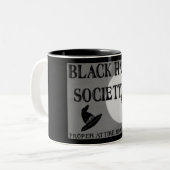Black Pet Society Coffee Mok (Voorkant links)