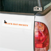Black Pet Society Halloween Bumpersticker (Op Truck)