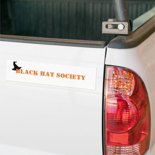 Black Pet Society Halloween Bumpersticker (Op Truck)