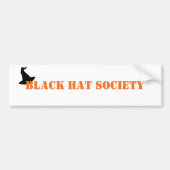 Black Pet Society Halloween Bumpersticker (Voorkant)