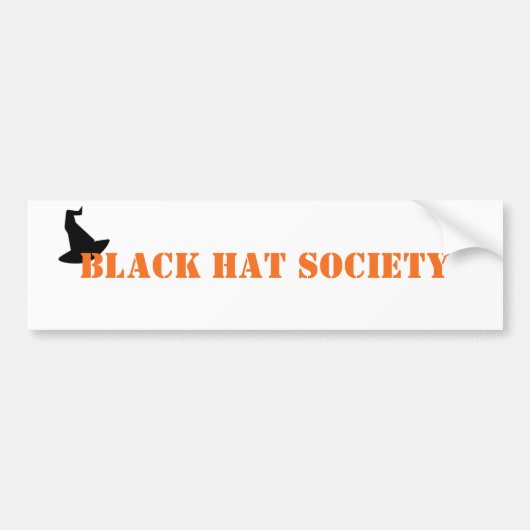 Black Pet Society Halloween Bumpersticker (Voorkant)