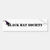 Black Pet Society Halloween Bumpersticker (Voorkant)