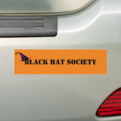 Black Pet Society Halloween Bumpersticker (Op auto)