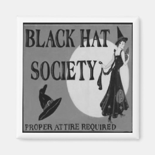 Black Pet Society Magnet (Voorkant)