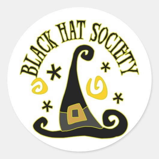 Black Pet Society Stickers / Envelope Seals (Voorkant)