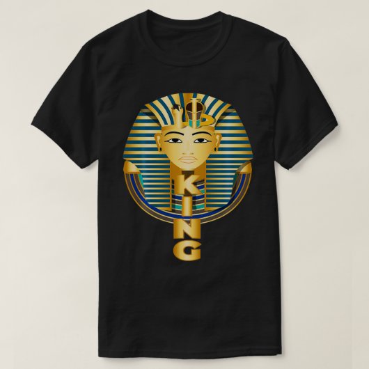 Black Pharoah King Egypte T-shirt (Design voorkant)