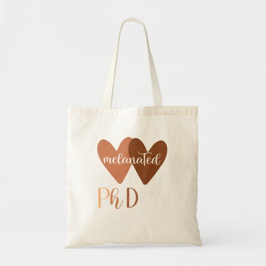 Black Phd Afstuderen Phdiva Cute Melanated Doctora Tote Bag (Voorkant)