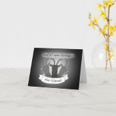 Black Philip Goat Funny Weird Dark Gothic Birthday Kaart (Gele Bloem)