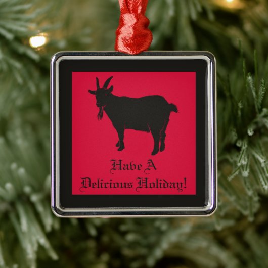 Black Phillip Folk Horror Metalen Ornament (Boom)