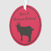 Black Phillip Folk Horror Ornament (voorkant)