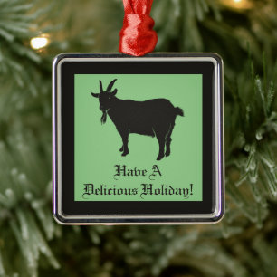 Black Phillip Goat Horror Metalen Ornament