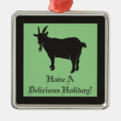 Black Phillip Goat Horror Metalen Ornament (Voorkant)