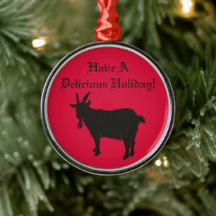 Black Phillip Goat Satanic Metalen Ornament
