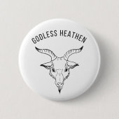 Black Phillip Godless Heathen Button (Voorkant)