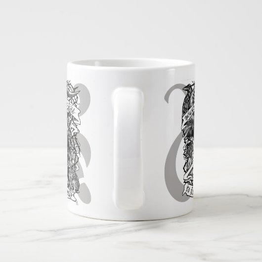 Black Phillip "Live Delicily" pen en inkt Grote Koffiekop (Achterkant)