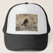 Black Phoebe Custom Photo Trucker Hat Trucker Pet (Voorkant)
