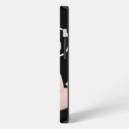 Black phone case iPhone hoesje (Linkerkant)