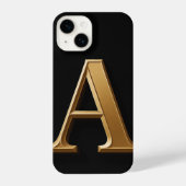 “Black Phone Case with Bold ‘A’ – Sleek, Trendy iPhone Hoesje (Achterkant)