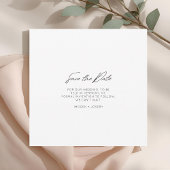 Black | Photo Chic Flat Wedding Save The Date Card