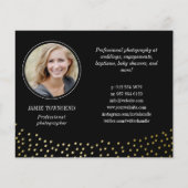 Black Photo Collage Professional-fotograaf Flyer (Achterkant)