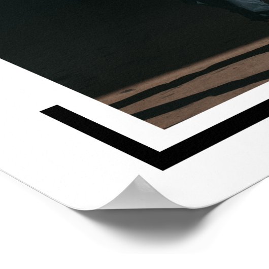 Black Photo Modern Afstuderen Poster (Hoek)