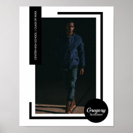 Black Photo Modern Afstuderen Poster