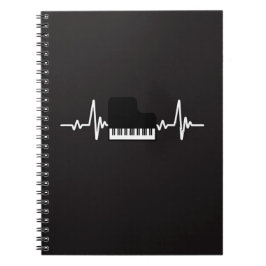 Black Pianist Gifts Piano Player Music Musicians Notitieboek
