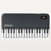 Black Piano Case-Mate iPhone Case (Achterkant (horizontaal))