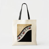 Black Piano Keys-Canvas tas (Voorkant)